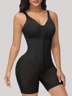 YIANNA Colombia Front-Hook Black Full-Body Shapewear Bodysuit 🖤